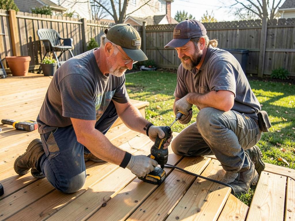 Building a new backyard deck